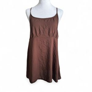 Free People Chocolate Brown Sleeveless Top or Mini Dress